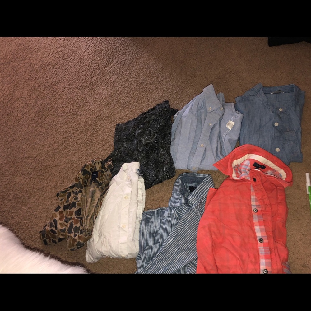 7 button down shirts